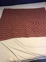 Simple Square Purple & Red Blanket - thumbnail 1