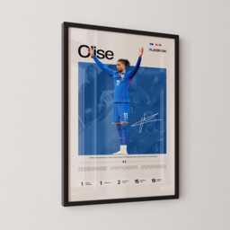 Michael Olise France Creative Winger Poster, Football Wall Art, Soccer Stats Print, Gift - thumbnail 2