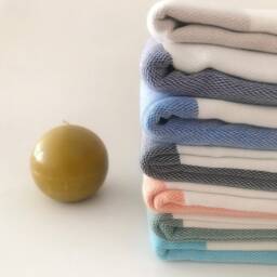 Handwoven Turkish Organic Cotton Towel Elegant Peshtemal, Christmas, Soft Towel - thumbnail 3