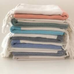 Handwoven Turkish Organic Cotton Towel Elegant Peshtemal, Christmas, Soft Towel - thumbnail 4
