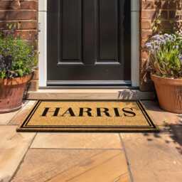 Personalized Home Decor Christmas Gift, Custom Welcome Door Mat With Family Name, Doormat, Anti-Slip Backing, Housewarming Gift - thumbnail 3