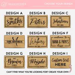 Personalized Home Decor Christmas Gift, Custom Welcome Door Mat With Family Name, Doormat, Anti-Slip Backing, Housewarming Gift - thumbnail 1