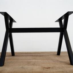 "Metal Dining Table Base, Mod Steel Legs - 28"" H X 24"" W 52" - thumbnail 3