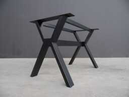 "Metal Dining Table Base, Steel Desk Frame - 28"" H X 24"" W 52"