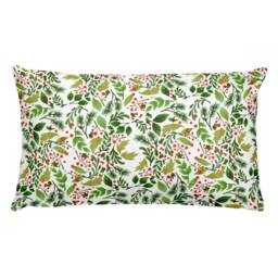 Christmas-Holly Pattern/Throw Pillow - thumbnail 2
