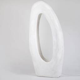 Large Handmade Gypsum Floor Lamp, Limited Edition - thumbnail 3