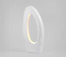 Large Handmade Gypsum Floor Lamp, Limited Edition