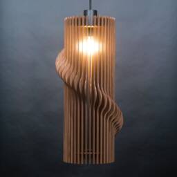 Wood Pendant Light , Modern Chandelier Lighting, Hanging Dining Lamp, Ceiling Fixture , Geometric Lamp , Contemporary Lamp, Wooden Light - thumbnail 3