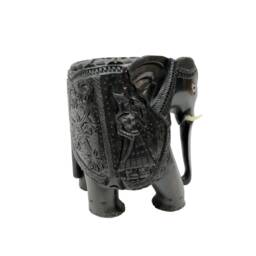 Karungali Elephant, Ebony Wood Carved Elephant, Elephant Decor, Wooden Handcrafted Animals, Wooden Art, Ebony Wood, Gifts, Handicrafts