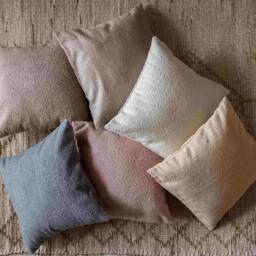 Grey Boucle Cushion Covers, Cushions, Cover, Cushions Usa, Made in India, Boucle Upholstery Fabric - thumbnail 4