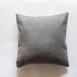 Grey Boucle Cushion Covers, Cushions, Cover, Cushions Usa, Made in India, Boucle Upholstery Fabric - thumbnail 3