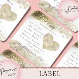 Personalised 40Th Birthday Candle, Gift, Daughter Gift, Best Friend Gift For Her, Granddaughter Gift - thumbnail 2