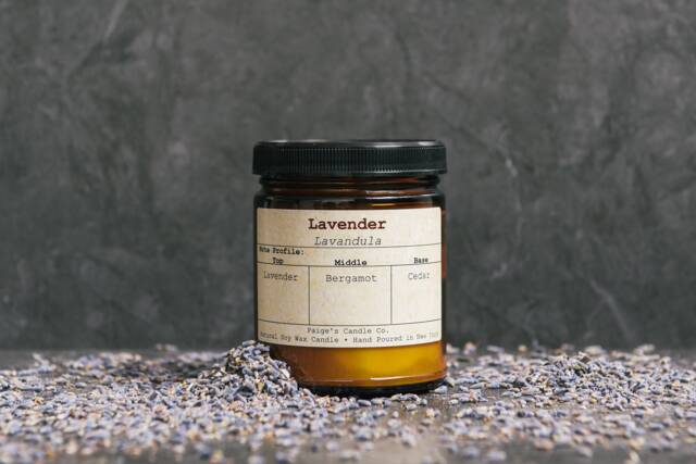 Lavender Vegan Soy Wax Candle - image 1