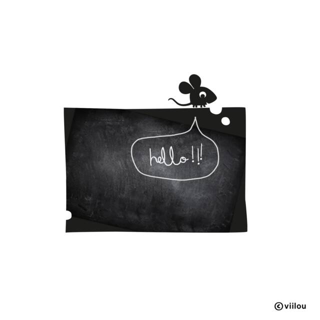 Child Chalkboard Cheese With Mouse Wall Sticker Nursery Chalk Boards Motifs Tattoos Animals Illustration Decals Door Stickers Decor Diy - image 1