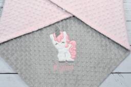 Unicorn Personalized Baby Blanket-Unicorn Blanket-Unicorn Minky Blanket-Personalized Blanket-Minky Baby Blanket - thumbnail 1