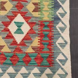 Kilim Runner Classic, Handmade Artisan Afghan Turkish Persian Qashqai Navajo Bohemian Wool Flatweave Multicolour 185x67 cm - thumbnail 4
