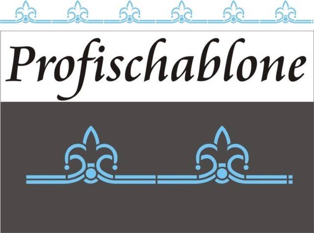 Ornamental Flower Border - Motif Height 5-20 cm - Stencil, Painting Border, Stencil Painting, Wall Decoration