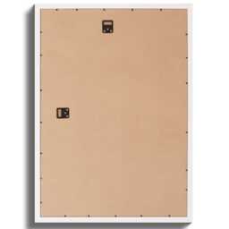 A1 Thin Modern Black Picture Photo Frame White With A2 Mount To Hang Portrait Or Landscape Bespoke Wall Art Decor - thumbnail 3