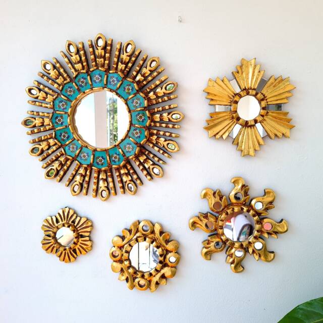 "Peruvian Mirrors ""Flashing Turquoise" - image 1