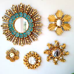 "Peruvian Mirrors ""Flashing Turquoise" - thumbnail 2