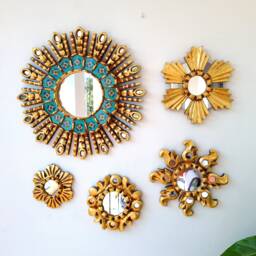 "Peruvian Mirrors ""Flashing Turquoise"