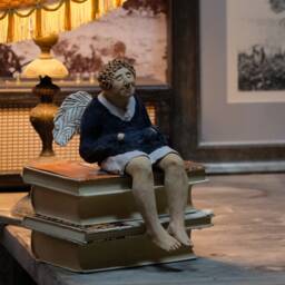 Angel Sitting Ix - Blue - thumbnail 2