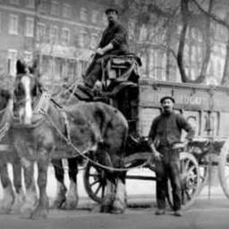 Vintage Historic Reproduction Photo Ice Cart Unframed - thumbnail 2