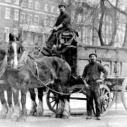 Vintage Historic Reproduction Photo Ice Cart Unframed - thumbnail 3