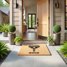 When Lost in Darkness, Look For The Light Doormat, Tlou The Last Of Us, Fireflies Tv Show Fandom Geeky Doormat - thumbnail 2