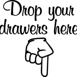 Drop Your Drawers Here Funny Laundry Room Home Wall Art Vinyl Decal Sticker - thumbnail 2