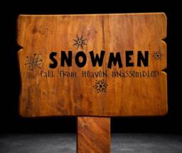 Snowmen Fall From Heaven Unassembled Wall Decal - thumbnail 1