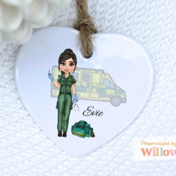 Personalized Paramedic Ceramic Ornament Medical Thank You Gift - thumbnail 4