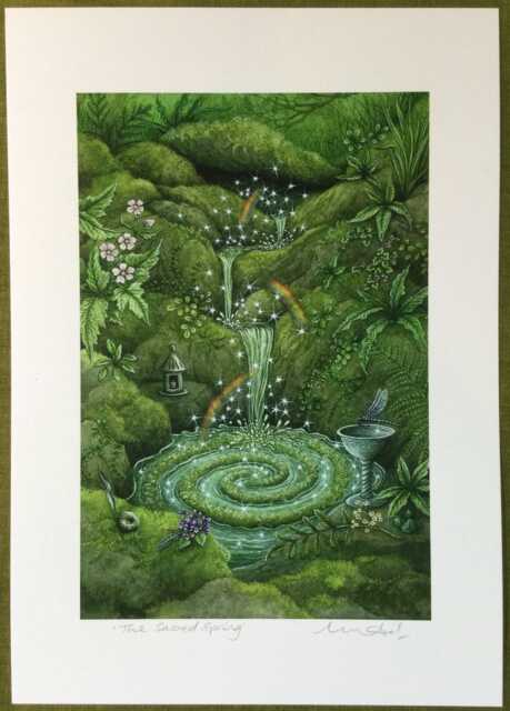 "The Sacred Spring - Print From The ""Forest Of Enchantment Oracle" - image 1