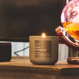 Black Concrete Soy Candle - 7.5Oz - thumbnail 4