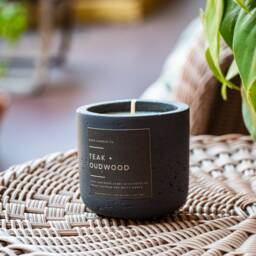 Black Concrete Soy Candle - 7.5Oz - thumbnail 2
