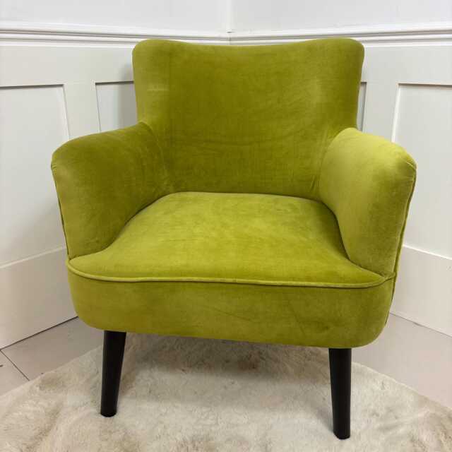 Luxury Velvet Armchair, Accent Pink, Purple, Gold, Olive, Orange Reading Chair - image 1