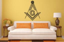 Freemason The Revival Of An Ancient Science Faith Hope Charity Interior Wall Decal Sticker Vinyl Mural Bedroom Room Decor Free Shipping L206 - thumbnail 1