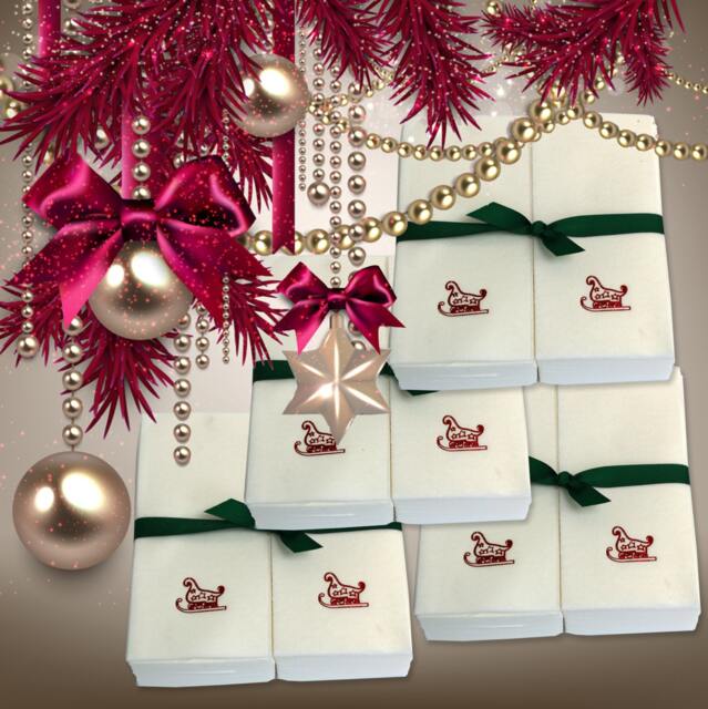 Embossed Sleigh Linen Guest Towels Christmas Holiday Decor - image 1