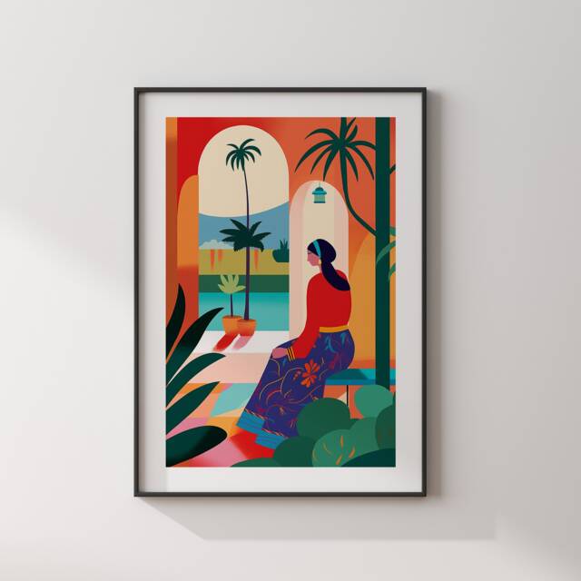 Morocco Print - Women Of Africa Collection Moroccan Wall Art Travel - image 1