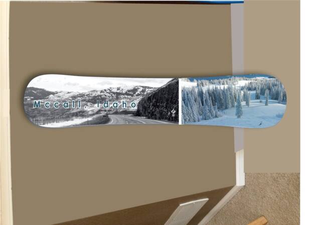 Custom Snowboard Decor Mountain Skiing Wall Art - 5Ft - image 1