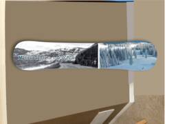 Custom Snowboard Decor Mountain Skiing Wall Art - 5Ft - thumbnail 1
