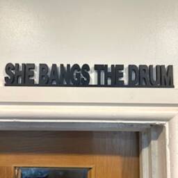She's A Waterfall Acrylic Sign Doorframe Shelf You Are My World Sally Cinnamon She Bangs The Drum I Wanna Be Adored For Stone Roses - thumbnail 3