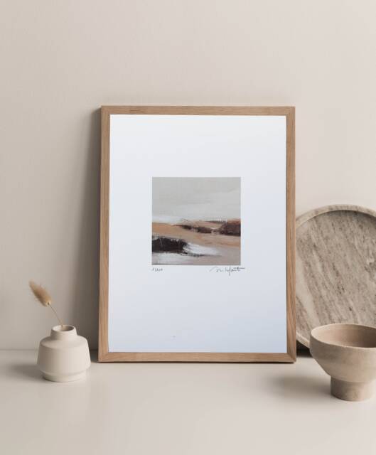 Earthy Tones Landscape Print Abstract Autumn Wall Art - image 1