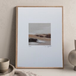 Earthy Tones Landscape Print Abstract Autumn Wall Art - thumbnail 2