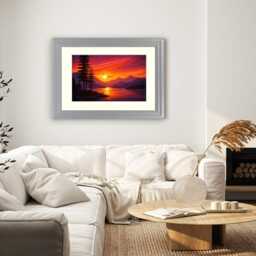 Photo Frame With Ivory Mount Picture Black White Silver Poster Frames Landscape Portrait Wall Art Home Decor Various Colours & Sizes - thumbnail 4