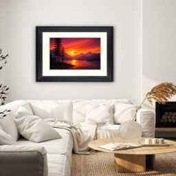 Photo Frame With Ivory Mount Picture Black White Silver Poster Frames Landscape Portrait Wall Art Home Decor Various Colours & Sizes - thumbnail 3