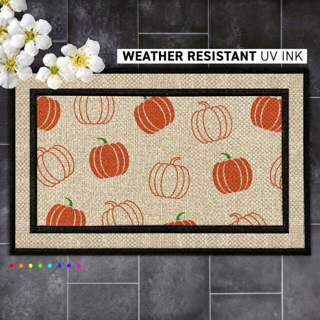 Customized Fall Welcome Mat - Personalized Autumn Doormat Perfect Housewarming Gift - image 1