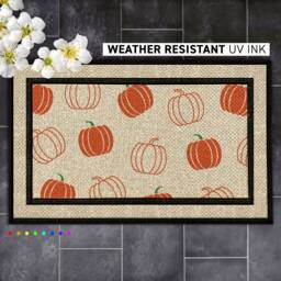 Customized Fall Welcome Mat - Personalized Autumn Doormat Perfect Housewarming Gift - thumbnail 1