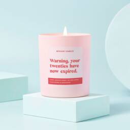 Funny 30Th Birthday Gift Candle Warning Your Twenties Have Expired - thumbnail 1