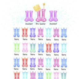 Teachers Gift, Gift From The Class, Personalised Teachers Gift, Wellies Print - thumbnail 2